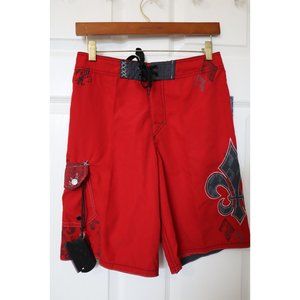 NWT Boys Micro red board shorts size 16